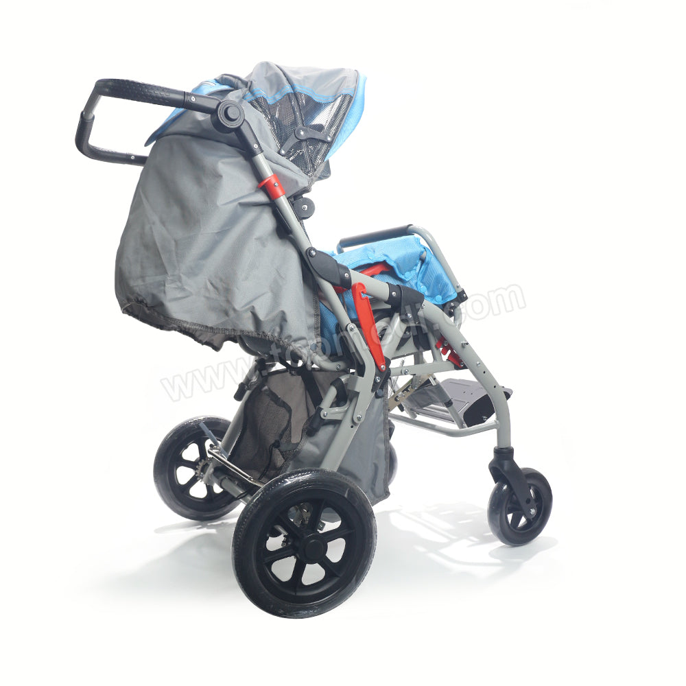 Heavy-Duty CP Wheelchair Stroller – Foldable & Reclining