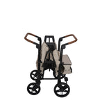 Luxury 4-Seat Folding Stroller Wagon with Canopy
