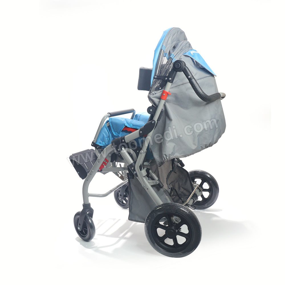 Heavy-Duty CP Wheelchair Stroller – Foldable & Reclining